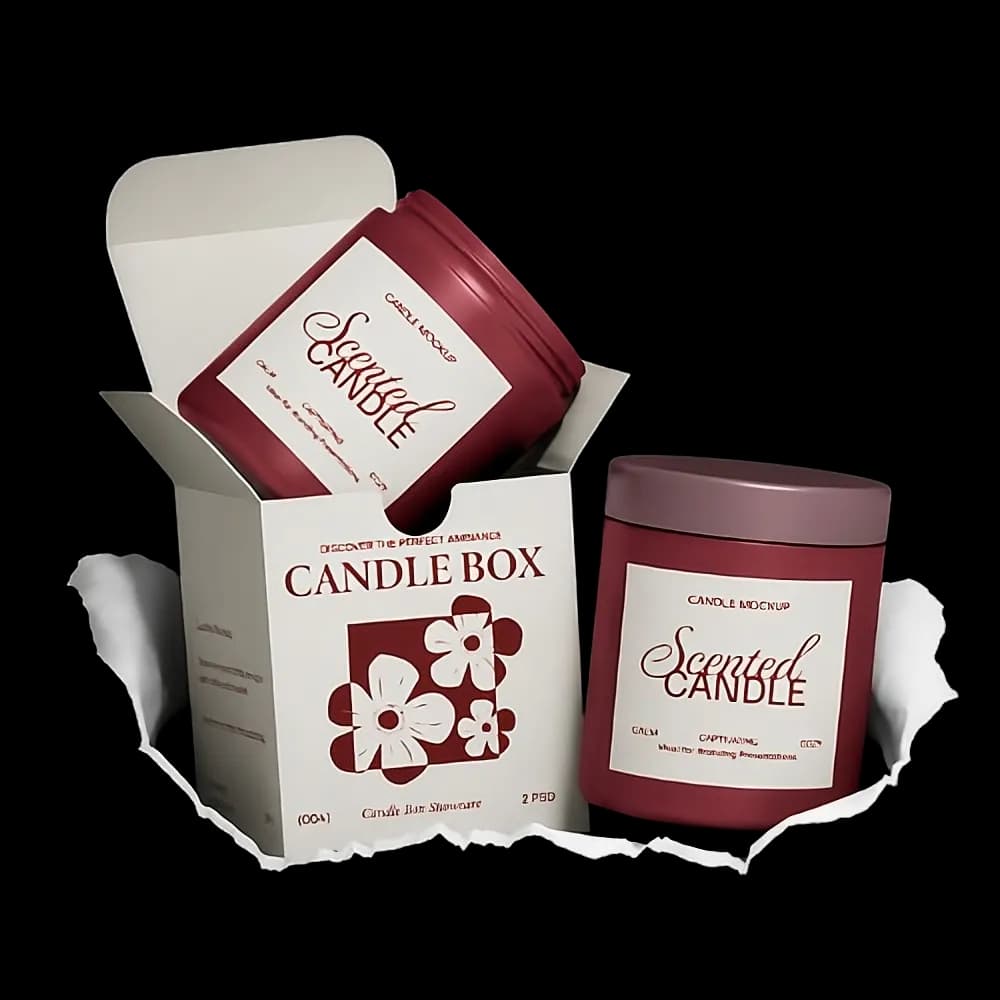 Custom printed candle boxes by Nexon Packaging